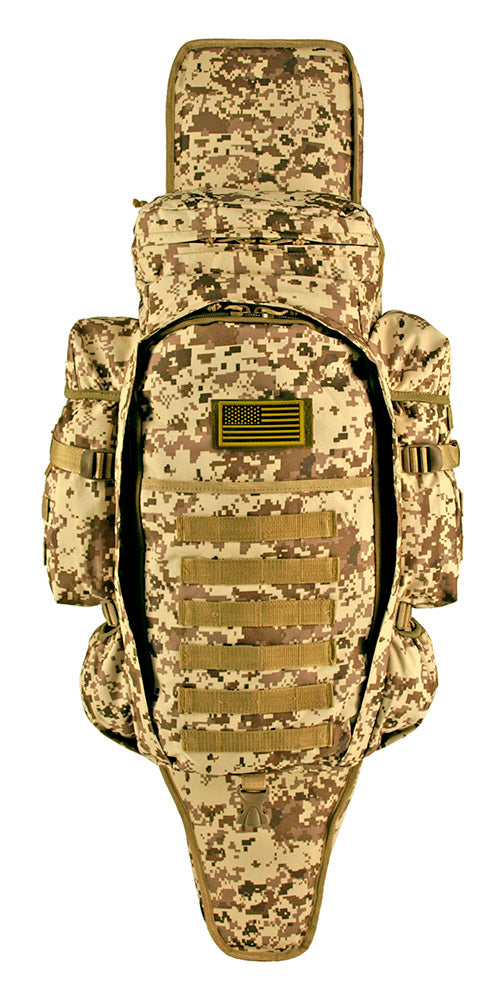 Tactical Full Gear Rifle Backpack - Digital Tan Camo