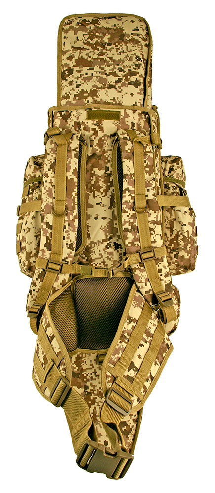 Tactical Full Gear Rifle Backpack - Digital Tan Camo