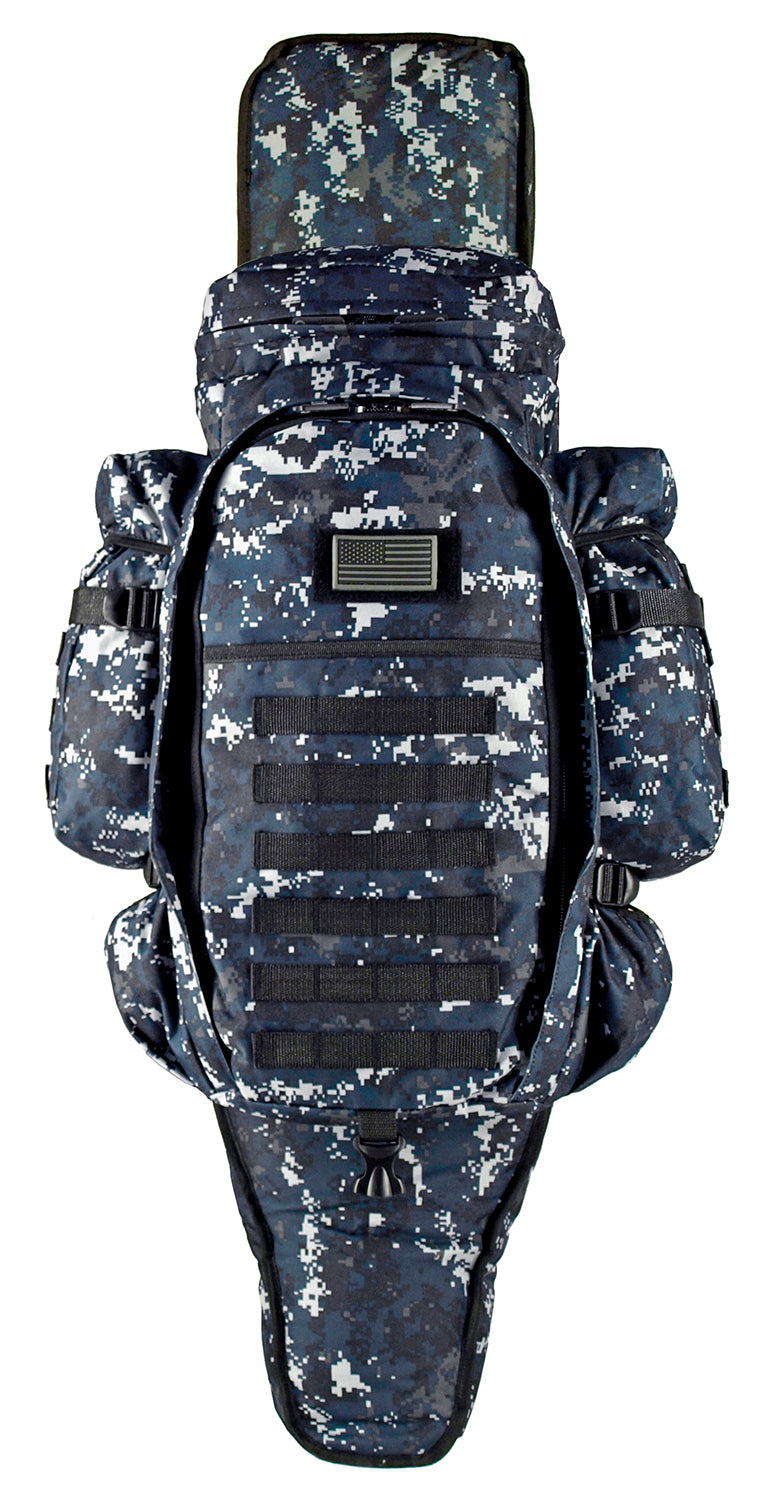 Tactical Full Gear Rifle Backpack - Navy Digital Camo