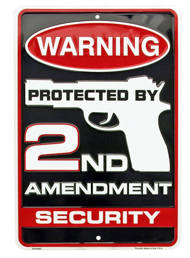 Protected by the 2nd - Tin Sign