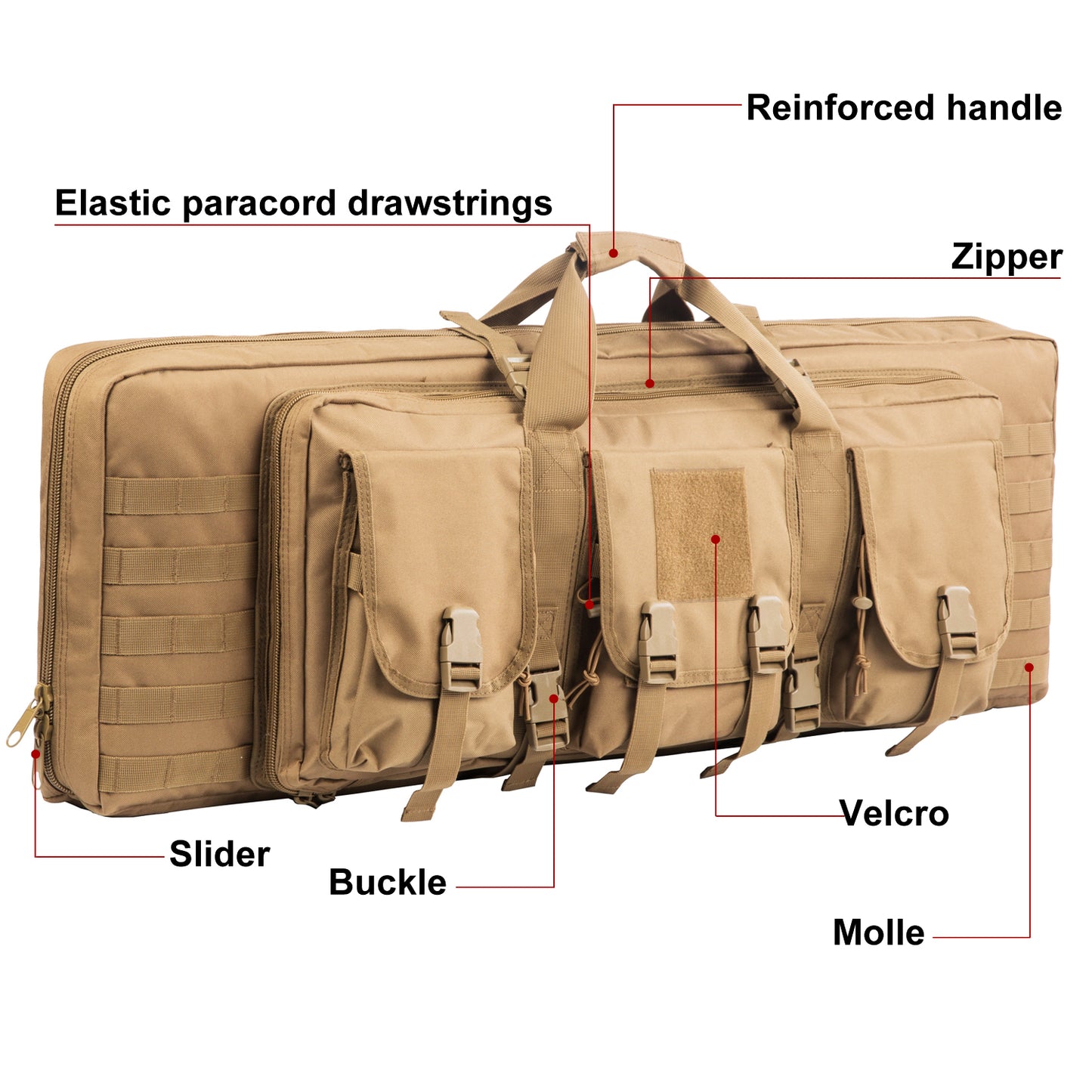 Deluxe Tactical Rifle (DTR) Case - Desert Tan