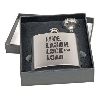 Engraved Flask - Silver
