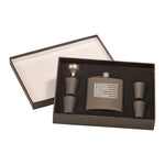 Engraved Flask and Shot Set
