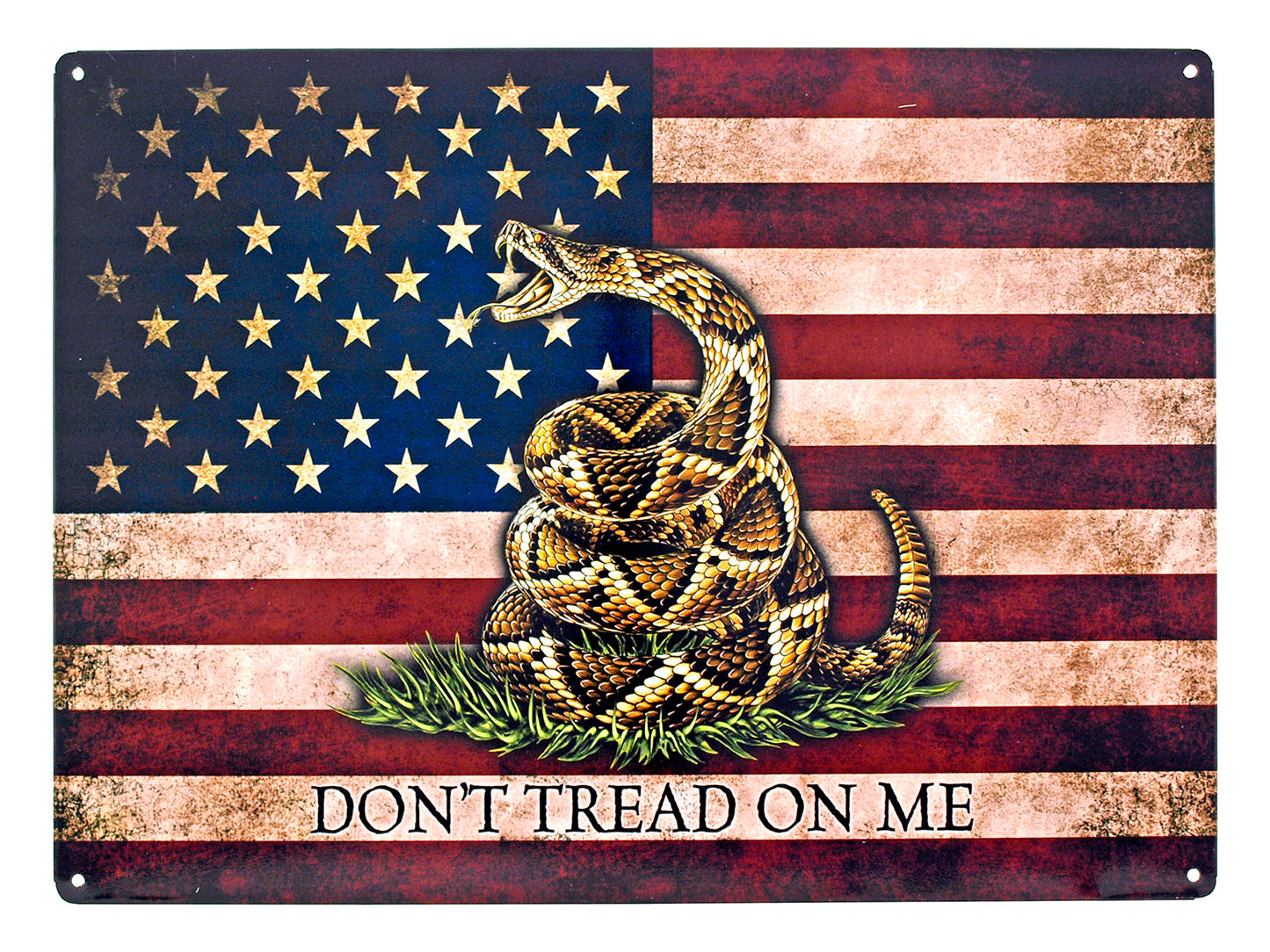 Don't Tread On Me US Flag - Tin Sign