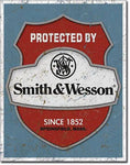 Smith and Wesson Security - Tin Sign